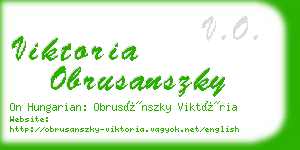 viktoria obrusanszky business card